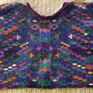 Handmade Huipil Blouse Vibrant Purple and other colors